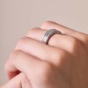 Platinum 0.40ct Double Row Channel Set Diamond Wedding Band