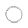 Platinum Round Brilliant Off-Set 0.16ct Diamond Eternity Ring