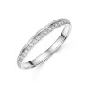 Platinum Round Brilliant Off-Set 0.16ct Diamond Eternity Ring