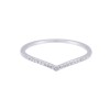 9ct White Gold Brilliant Cut 0.08ct Diamond Shaped Eternity Ring