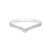 9ct White Gold Brilliant Cut 0.20ct Diamond Shaped Eternity Ring
