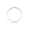 9ct White Gold Brilliant Cut 0.20ct Diamond Shaped Eternity Ring