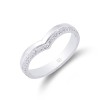 9ct White Gold Brilliant Cut 0.15ct Diamond Shaped Eternity Ring
