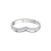 9ct White Gold Brilliant Cut 0.15ct Diamond Shaped Eternity Ring