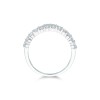 9ct White Gold Brilliant Cut 1.00ct Diamond Double Row Eternity Ring