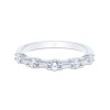 9ct White Gold Baguette and Brilliant Cut 0.49ct Diamond Eternity Ring