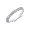 9ct White Gold Brilliant Cut 0.28ct Diamond Twisted Eternity Ring