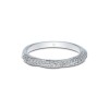 9ct White Gold Brilliant Cut 0.28ct Diamond Twisted Eternity Ring