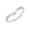 9ct White Gold Brilliant and Baguette Cut 0.25ct Diamond Shaped Eternity Ring