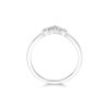 9ct White Gold 0.11ct Diamond Trilogy Wishbone Eternity Ring