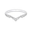 9ct White Gold 0.14ct Diamond Wishbone Eternity Ring