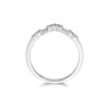 9ct White Gold 0.14ct Diamond Wishbone Eternity Ring