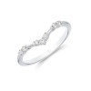 9ct White Gold 0.14ct Diamond Wishbone Eternity Ring