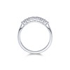 9ct White Gold Round Brilliant 0.07ct Diamond Illusion Set Eternity Ring