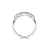 9ct White Gold Round Brilliant 0.11ct Diamond Illusion Set Eternity Ring