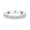 9ct White Gold Round Brilliant 0.32ct Diamond Illusion Set Eternity Ring