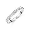 9ct White Gold Round Brilliant 0.32ct Diamond Illusion Set Eternity Ring