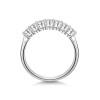 9ct White Gold Round Brilliant 0.32ct Diamond Illusion Set Eternity Ring
