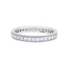 18ct White Gold 0.75ct Round Brilliant Diamond Full Hoop Eternity Ring