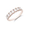 18ct Rose Gold Emerald Cut 1.40ct Diamond Eternity Ring