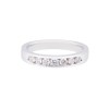 9ct White Gold Brilliant Cut 7 Stone 0.33ct Diamond Eternity Ring