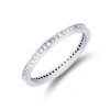 Platinum Approx 0.60ct Princess Cut Diamond Eternity Ring