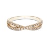 18ct Yellow Gold Brilliant Cut 0.40ct Diamond Crossover Fancy Band