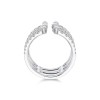 18ct White Gold Marquise And Round Brilliant 1.46ct Diamond Three Row Ring