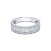 18ct White Gold Brilliant and Princess Cut 0.90ct Diamond Fancy Band