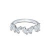 18ct White Gold Pear Cut 1.55ct Diamond Fancy Band