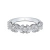 18ct White Gold Mix Cut 1.00ct Diamond Fancy Band