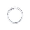 18ct White Gold Round Brilliant 0.65ct Diamond Crossover Fancy Band Ring