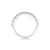 18ct White Gold Round Brilliant 0.33ct Fancy Bead Style Diamond Ring