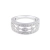 Platinum 0.25ct Fancy Diamond Band