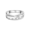 Platinum  0.25ct Round Brilliant x/o Fancy Diamond Band