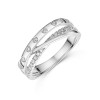 Platinum  0.25ct Round Brilliant x/o Fancy Diamond Band
