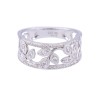 9ct White Gold Round Brilliant Cut 0.29ct Diamond Fancy Band