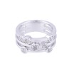 9ct White Gold 0.60ct Round Brilliant Diamond Fancy Ring