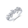 1857 9ct White Gold Brilliant Cut 0.45ct Diamond Fancy Band