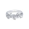 1857 9ct White Gold Brilliant Cut 0.45ct Diamond Fancy Band