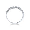 1857 9ct White Gold Brilliant Cut 0.45ct Diamond Fancy Band