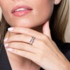 9ct White Gold 0.50ct Chain Link Fancy Diamond Band Ring 