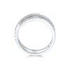 9ct White Gold 0.73ct Round Brilliant Fancy Twist Diamond Ring