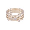 9ct Yellow Gold Brilliant Cut 0.33ct Diamond Fancy Band