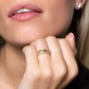 9ct Yellow Gold Brilliant Cut 0.38ct Diamond Fancy Band