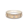 9ct Yellow Gold Brilliant Cut 0.38ct Diamond Fancy Band