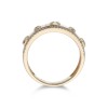 9ct Yellow Gold Brilliant Cut 0.38ct Diamond Fancy Band