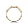 9ct Yellow Gold Brilliant Cut 0.08ct Diamond Link Fancy Band