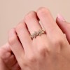 9ct Yellow Gold Brilliant Cut 0.45ct Diamond Fancy Band