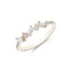 9ct Yellow Gold Baguette 0.20ct Diamond Fancy Band Ring